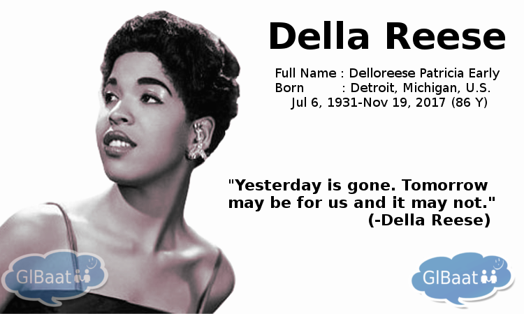 Celebrities who Passed away in 2017 About Della Reese Quote